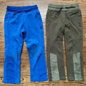 GAP Kids Blue and Olive Reinforced Knee Pants, Small